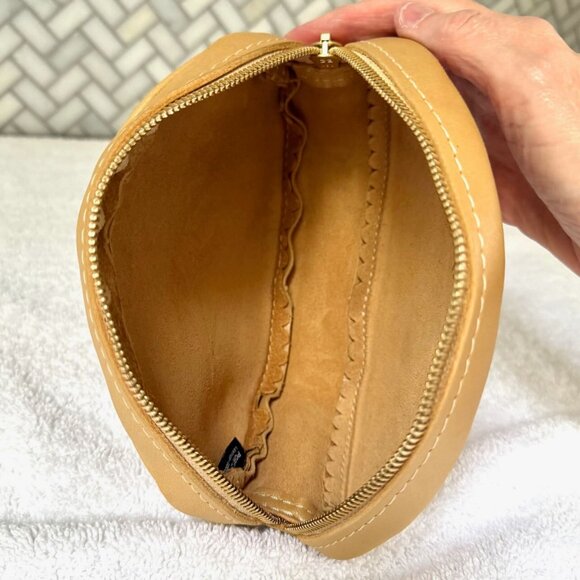 Portland Leather Champagne Large Roswell Pouch - Brand New - Picture 8 of 8